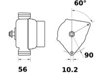 generátor MAHLE MG 648
