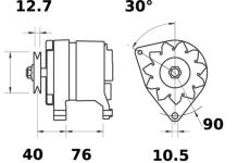 generátor MAHLE MG 582