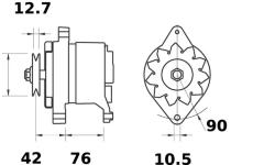 generátor MAHLE MG 584