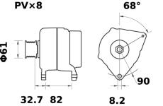 generátor MAHLE MG 480