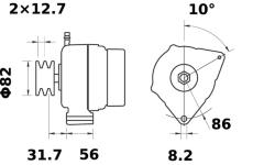 generátor MAHLE MG 349