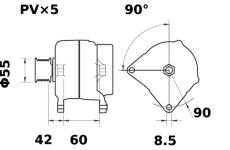 generátor MAHLE MG 70
