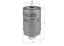 Palivový filtr MAHLE KC 373