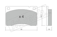 Sada brzdových destiček, kotoučová brzda fri.tech. 006.0