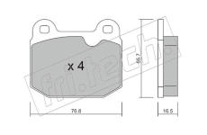 Sada brzdových destiček, kotoučová brzda fri.tech. 015.1
