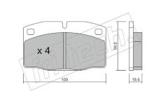 Sada brzdových destiček, kotoučová brzda fri.tech. 046.0