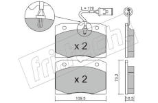 Sada brzdových destiček, kotoučová brzda fri.tech. 053.2
