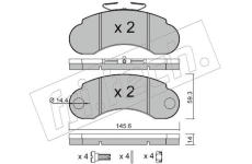 Sada brzdových destiček, kotoučová brzda fri.tech. 057.1