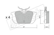 Sada brzdových destiček, kotoučová brzda fri.tech. 066.0