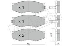 Sada brzdových destiček, kotoučová brzda fri.tech. 068.1