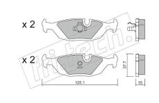 Sada brzdových destiček, kotoučová brzda fri.tech. 072.0