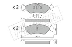 Sada brzdových destiček, kotoučová brzda fri.tech. 075.0