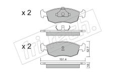 Sada brzdových destiček, kotoučová brzda fri.tech. 096.2