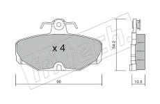 Sada brzdových destiček, kotoučová brzda fri.tech. 097.2