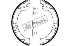 Sada brzdových čelistí, parkovací brzda fri.tech. 1023.002K
