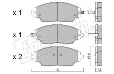 Sada brzdových destiček, kotoučová brzda fri.tech. 1032.0