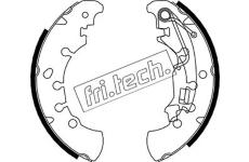 Sada brzdových čelistí fri.tech. 1034.115