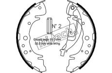 Sada brzdových čelistí fri.tech. 1046.216