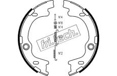 Sada brzdových čelistí, parkovací brzda fri.tech. 1046.221K