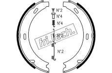 Sada brzdových čelistí, parkovací brzda fri.tech. 1052.117K