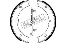 Sada brzdových čelistí, parkovací brzda fri.tech. 1052.133K