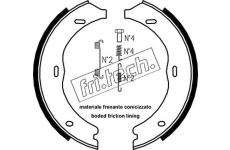 Sada brzdových čelistí, parkovací brzda fri.tech. 1052.135K