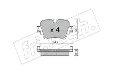 Sada brzdových destiček, kotoučová brzda fri.tech. 1060.0