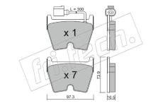 Sada brzdových destiček, kotoučová brzda fri.tech. 1067.1