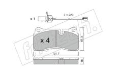 Sada brzdových destiček, kotoučová brzda fri.tech. 1068.0