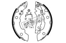 Sada brzdových čelistí fri.tech. 1088.208K