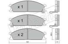 Sada brzdových destiček, kotoučová brzda fri.tech. 109.1