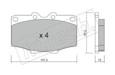 Sada brzdových destiček, kotoučová brzda fri.tech. 111.0