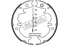 Sada brzdových čelistí, parkovací brzda fri.tech. 1115.314K