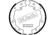 Sada brzdových čelistí, parkovací brzda fri.tech. 1115.322
