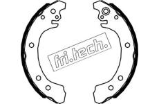 Sada brzdových čelistí fri.tech. 1115.328