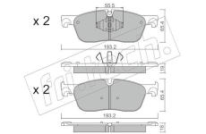 Sada brzdových destiček, kotoučová brzda fri.tech. 1123.1
