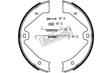 Sada brzdových čelistí, parkovací brzda fri.tech. 1124.289K
