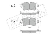 Sada brzdových destiček, kotoučová brzda fri.tech. 1129.0