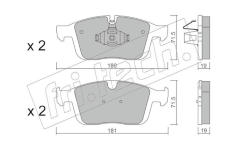 Sada brzdových destiček, kotoučová brzda fri.tech. 1188.0
