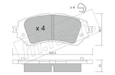 Sada brzdových destiček, kotoučová brzda fri.tech. 1219.0