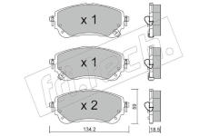 Sada brzdových destiček, kotoučová brzda fri.tech. 1234.0