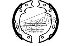 Sada brzdových čelistí, parkovací brzda fri.tech. 1253.692