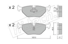 Sada brzdových destiček, kotoučová brzda fri.tech. 127.0
