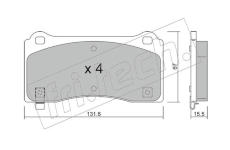 Sada brzdových destiček, kotoučová brzda fri.tech. 1277.0