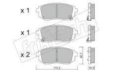 Sada brzdových destiček, kotoučová brzda fri.tech. 1353.0