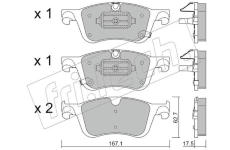 Sada brzdových destiček, kotoučová brzda fri.tech. 1365.0