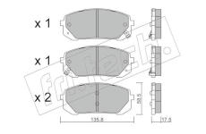 Sada brzdových destiček, kotoučová brzda fri.tech. 1373.0