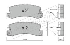 Sada brzdových destiček, kotoučová brzda fri.tech. 164.1