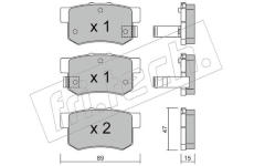 Sada brzdových destiček, kotoučová brzda fri.tech. 176.0