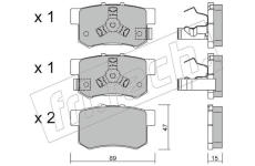 Sada brzdových destiček, kotoučová brzda fri.tech. 176.1